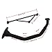ZTDZZH black Muffler Exhaust Pipe System for GY6150CC Scooters Stroke Engine