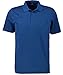 Produktbild Ragman Herren Softknit-Polo fein gestreift M, Blau-Melange-765