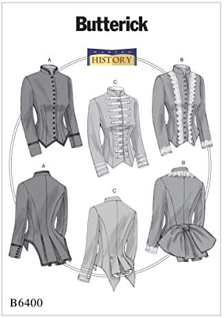 Butterick B6400 Women's Historical Victorian Jacket Sewing Pattern, Sizes 6-14