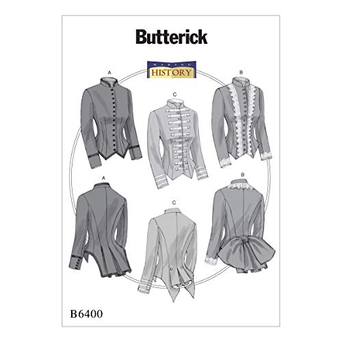 Butterick B6400 Women's Historical Victorian Jacket Sewing Pattern, Sizes 6-14 #TOP3