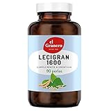 El Granero Integral - Lecigran - 90 Perlas - 1600 mg - Elaborado con Lecitina de Semillas de Soja - Alto Contenido en Fosfolípidos - Ayuda a Enriquecer la Alimentación