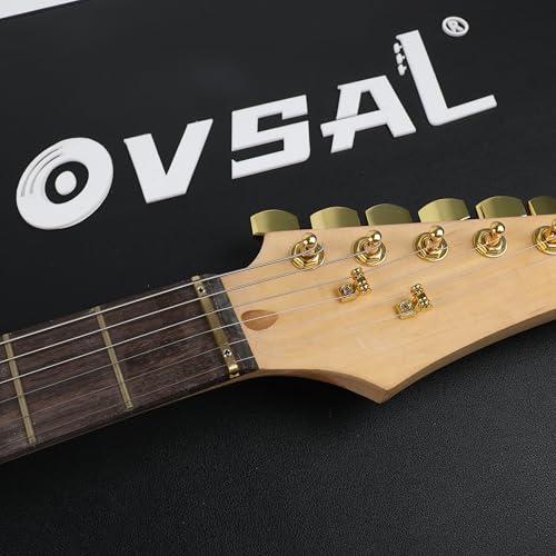 OVSAL Guitar Nut Electric Guitar Brass Nut 42mm Height Adjustable Brass Guitar Nut 6 String Electric guitar Replacement Parts