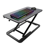 ESpefy Keyboard Riser for Desk- 23.6’‘ Height Adjustable Standing Desk Converter, Table Lifter for Standing, Keyboard and Mouse Riser for Ergonomic Sit Stand Workstations, 6 Height Levels