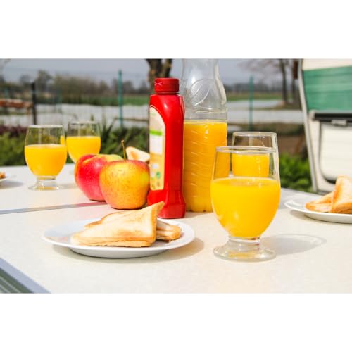 Ensemble de camping complet avec table pliante réglable et 4 tabourets compacts intégrés - 3