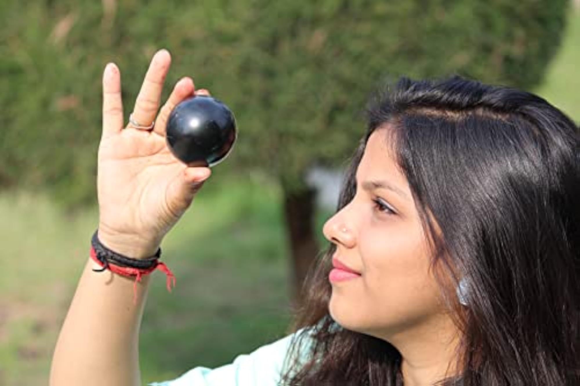 Shungite Ball Sphere Gemstone for Healing