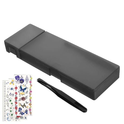 Wet Palette for Miniatures – 20.8x7x2.5cm | Operated Water Decals Portable Moisturizing Box Hobby Painting Tool with Sponge Tweezers for Model Coloring Art...