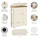 Wdmiya Toilettenpapieraufbewahrung, Toilettenpapierkorb zur Aufbewahrung, mit großer Kapazität, geschlossene Toilettenpapieraufbewahrung auf Standfuß Badezimmerorganisator, 46 * 16 * 40cm,Beige