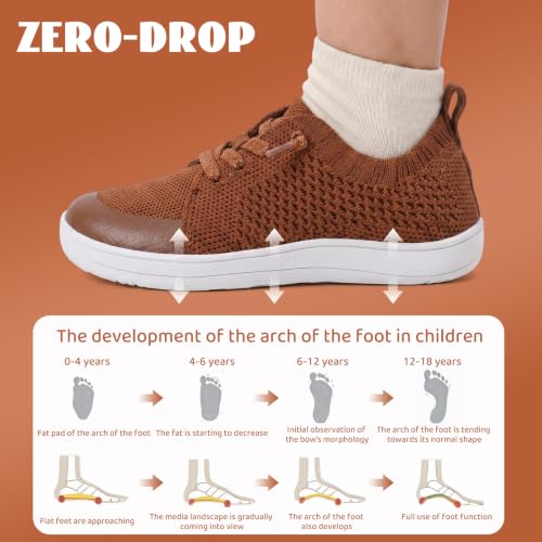 Image of WateLves Toddler Little Kids Wide Barefoot Shoes Boys Girls Minimalist Sneakers Lightweight Breathable Walking Shoes | Naturally Splay | Flexible Fit