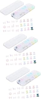FRCOLOR 360 Peças Acessórios Para Arte Em Unhas Pedras Preciosas Strass Decorações De Unhas Ursos Pontas De Manicure Enfeites De Unhas Manicure Faça Você Mesmo Amuletos De Unhas