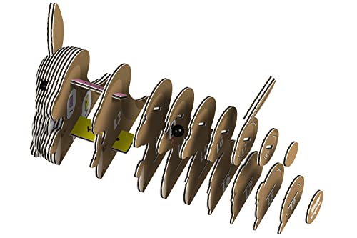 Canguro EUGY modelo 3D, rompecabezas educativo para armar en casa 3