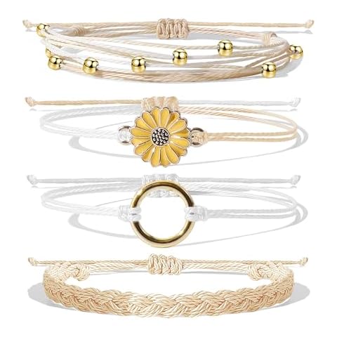 Cute Boho Surf Wave String Bracelet Cover