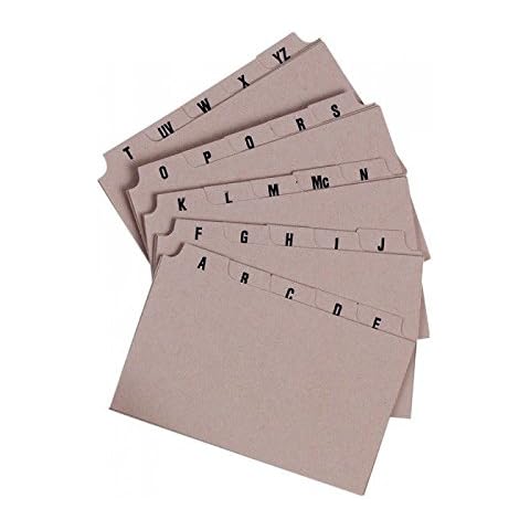 Index A-Z intercalaire SMCO 20,3 x 12,7 cm Cover