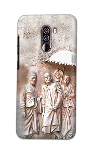 Image of Printed Hard Back Cover Case for Mi Poco F1 Back Cover (Sai Baba) -1803