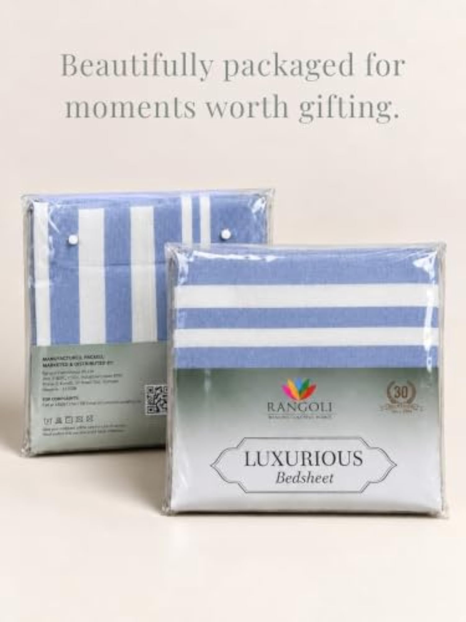 100% Pure Cotton King Size Bed Sheet Set with 2 Pillow Covers