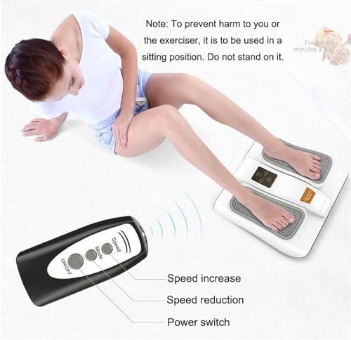 Ejercitador de piernas eléctrico 4 niveles con control remoto miniatura 3