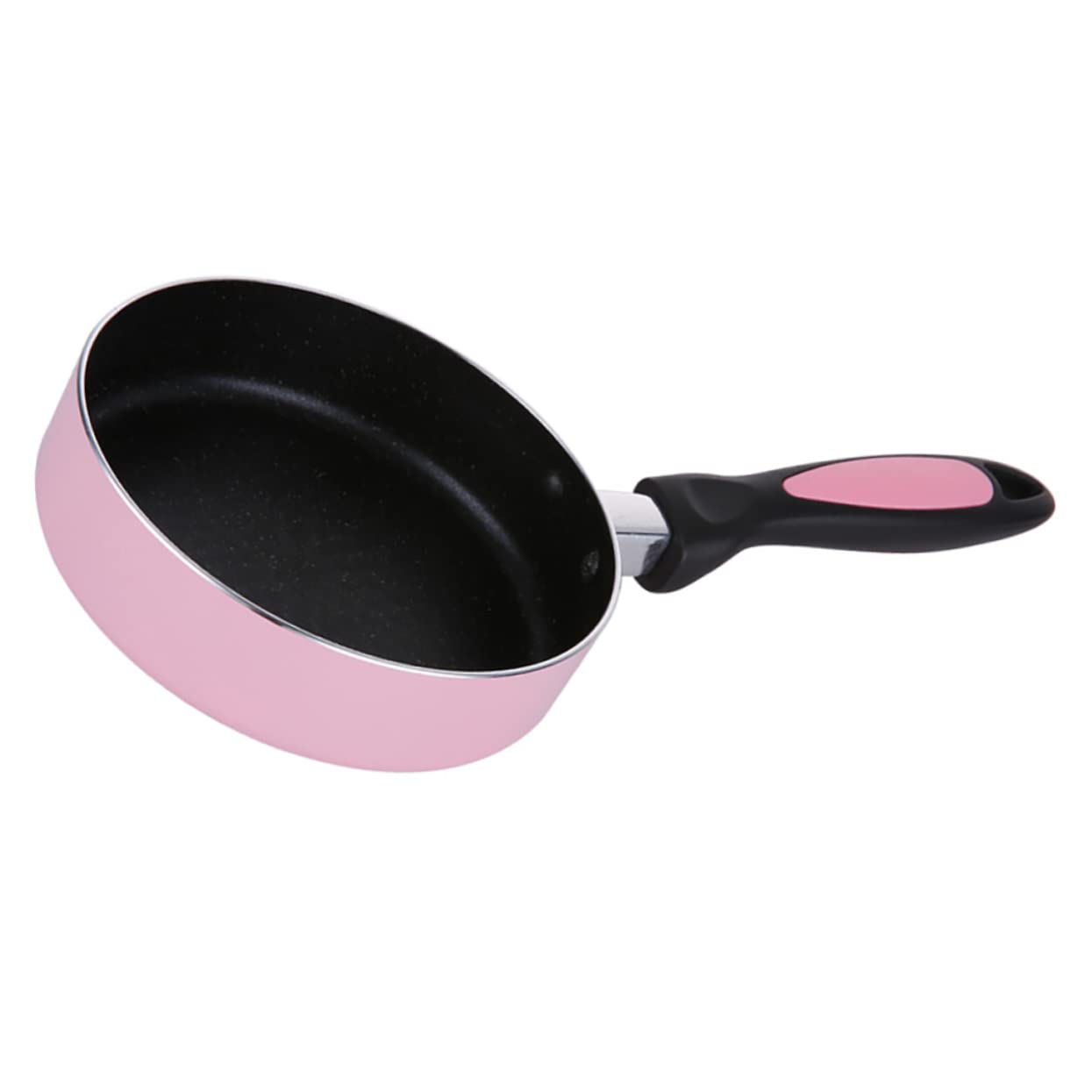Mikinona Antihaftepfanne für Küche und Esszimmer für Induktions und Gasherde aus Aluminiumlegierung Rosa Antihaftpfanne 16cm Stabile Langlebigkeit Universalpfanne