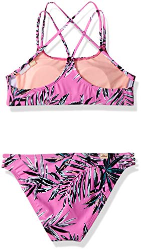 Hobie Girls' Bralette Top & Side Strap Hipster Bottom Swimsuit Set2