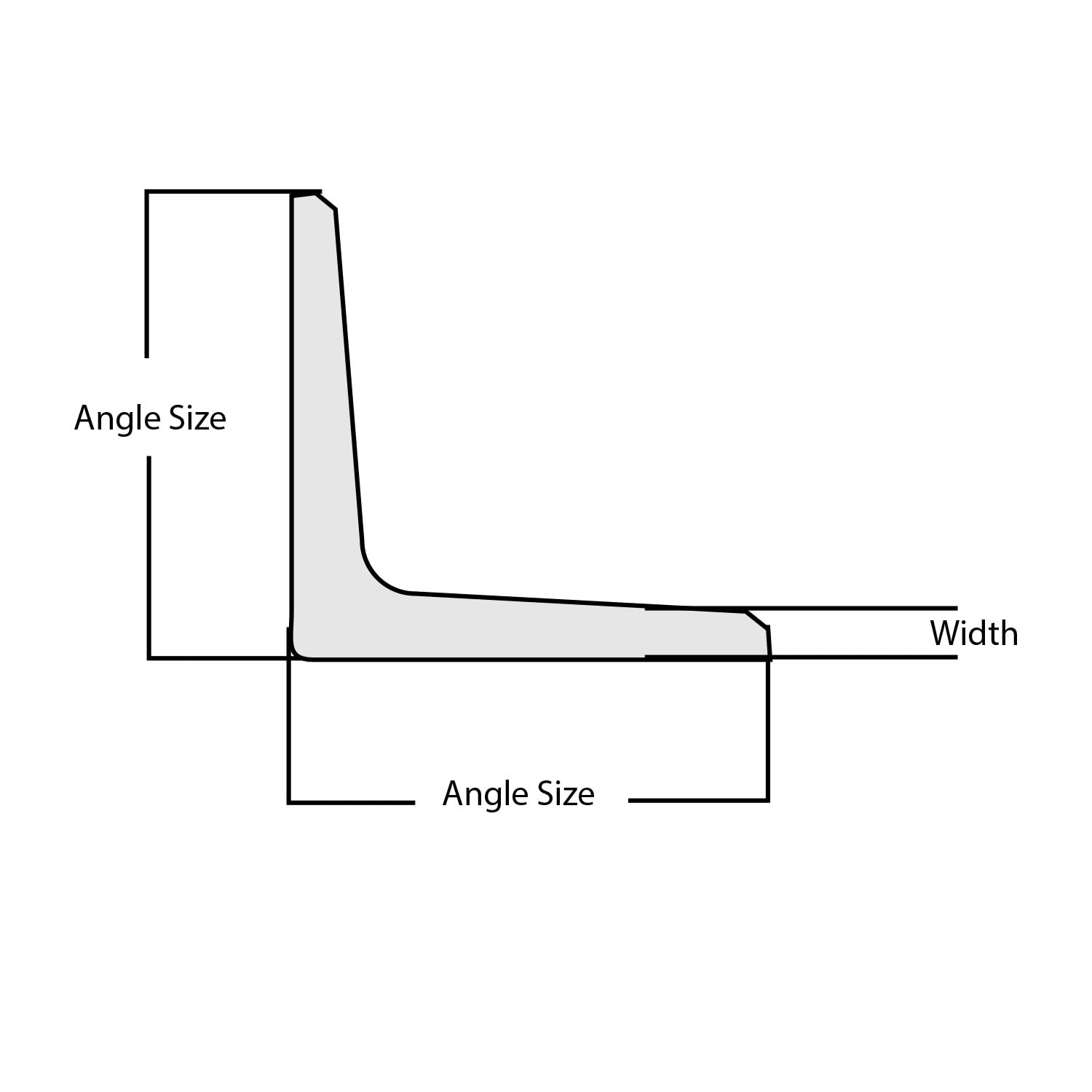 Des Moines Steel - Stainless Steel 304 Angle: 2" x 2" x 3/16" (1, 4')