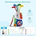 PJG Toddler Golf Set, Plastic Kids Golf Clubs Ages 1 2 3 4 5 Years Old with 4 Golf Clubs and 10 Balls, Indoor and Outdoor Toddler Golf Toys with Cart for Boys and Girls Birthday (Blue)