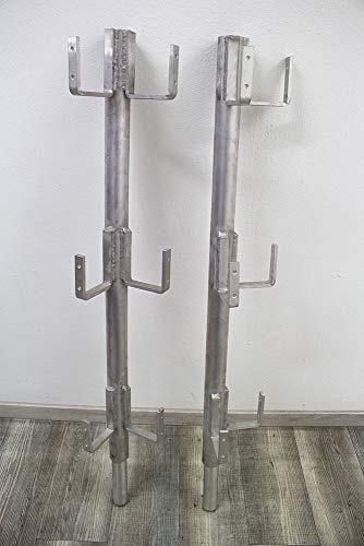Preisvergleich Produktbild Seitenschutz Alu Ecke, Dachständer Dachbock Aluminium Dachdeckergerüst Dachgerüst Gerüst Dachdeckerstuhl Besengerüst Steildach Flachdach (1 Stück)