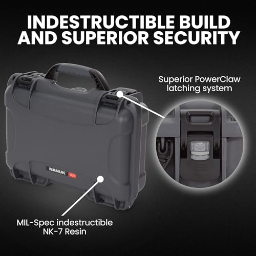 Maleta rígida NANUK 909 para cámara, impermeable, Graphite miniatura 2