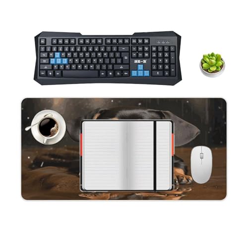 Cute Dachshund Pad Mouse Grande Antideslizante 60x30 cm miniatura 4