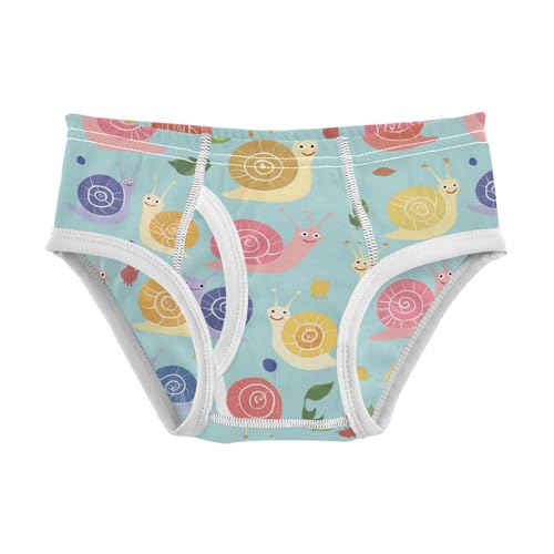 Wusikd Cute Snails Boys' Underwear Cotton Boys Briefs Soft Toddler Underwear 2T