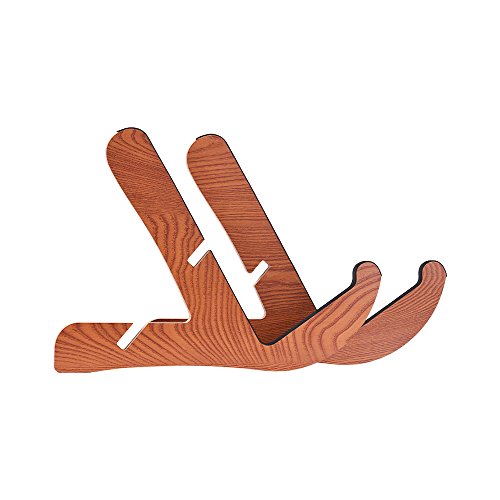 KKmoon Tipo de piso De Madeira Guitarra Suporte Titular Suporte de Instrumento Musical Portátil Mold