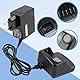 NEWASHAN Ladestation kompatibel mit Motorola Radio XT420 XT460 RMV2080 RMU2020 RMU2040 RMU2043 RMU2080D RMM2050 RAV50 Akku Ladung PMLN6383A PMLN6394A PMNN4434 (EU-Adapter)