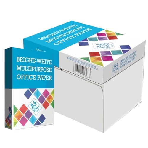 BM OFFICE Carta A4 per Stampante 80gr - Confezione da
