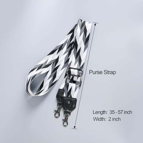 Image of chushui Silver Hardware Purse Strap,Replacement Crossbody Adjustable Shoulder Strap for Handbag Bag