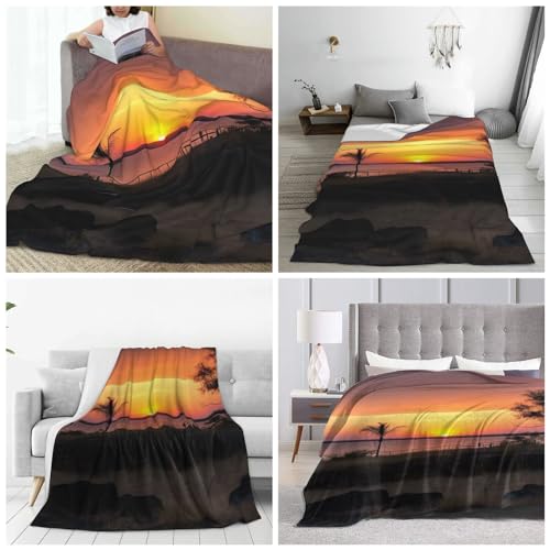 Plaid en peluche de qualité supérieure NT Sunset couverture douce