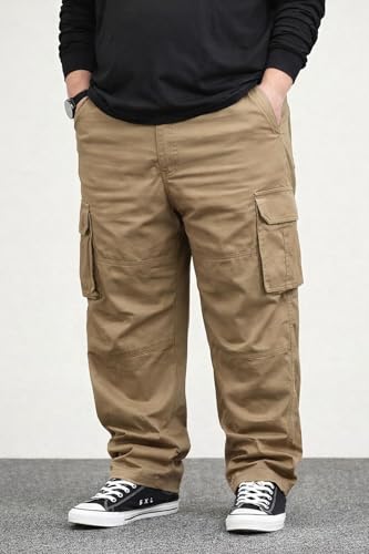 Image of INKKR Men Plus Size Cargo Pants || Plus Cargo Pants Cotton || 2XL-6XL