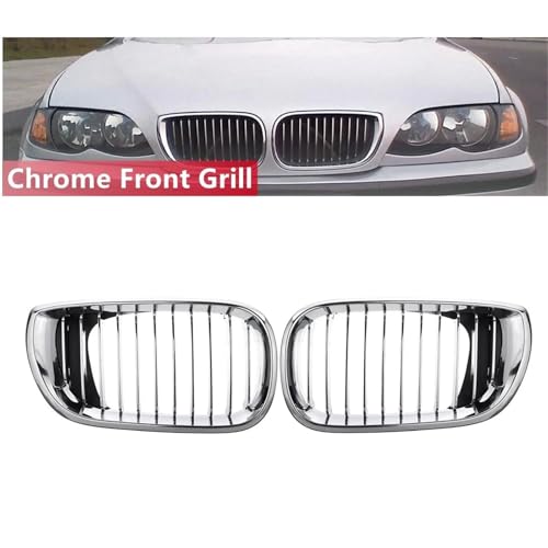 Rejilla delantera para E46 de 4 puertas (modelos Facelift 2002-2005) acabada en elegante cromado 4