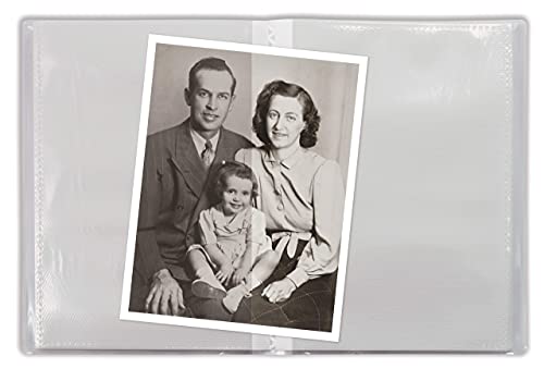Better Office Products Mini-Fotoalbum für 48 Fotos, 10,2 x 15,2 cm, transparenter Einband mit herausnehmbaren dekorativen Einsätzen, für 48 Fotos, 12 Stück – Bild 7