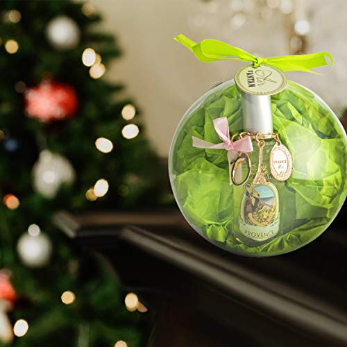 Un Air d'Antan® Coffret Cadeau Boule de Sapin de Noël : Eau de Toilette Vintage PROVENCE + son Porte Clé Tour Eiffel - Parfum: Verveine de Provence, Citron et Bergamote, 55ml, Mixte Homme et Femme - Image 5