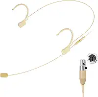 KIMAFUN Fone de ouvido/microfone de cabeça profissional para pendurar sobre a orelha, microfone condensador compatível com o sistema sem fio Shure, transmissor Bodypack, ideal para apresentações,