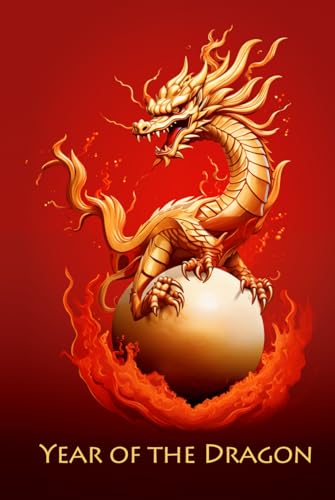 Journal de l'Année du dragon : carnet ligné 15,2x22,9 cm, édition spéciale perle flamboyante