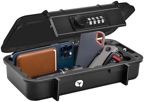 Amazon.com: XXL Large Security Lock Box,Outdoor Waterproof Travel 4 ...