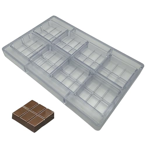 Moule professionnel chocolat 6 sections rigide haute transparence - 2