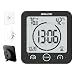 BALDR LCD Waterproof Timer Shower Clock Bathroom Clock Wall Mounted, Displays Time, Temperature, and Indoor Relative Humidity (Black)