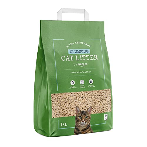 Katzenstreu-Pellets von Amazon aus pflanzlichen Fasern