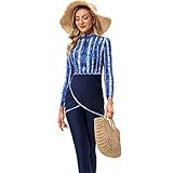 ❤Paquete: 1 traje de baño + 1 bañador + 1 hijab, traje de baño musulmán para mujer, bañador hiyab, 3 bañadores islámicos árabes, hiyab burkini.