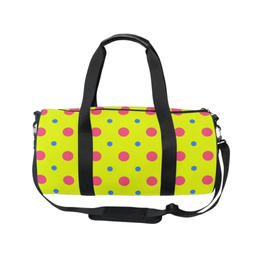 Bolsa de deporte redonda con compartimento interno de lona flexible 2