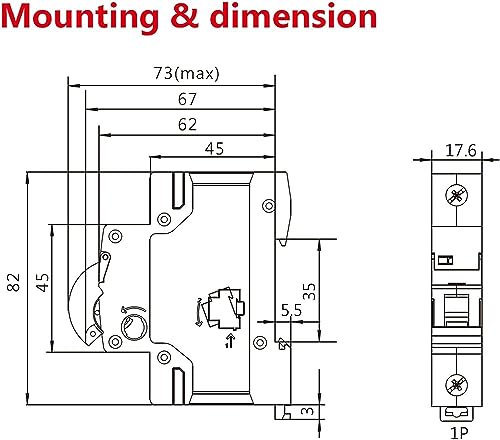 Disjoncteur monophasé MCB courbe C évite les surcharges électriques de votre 220V - 4