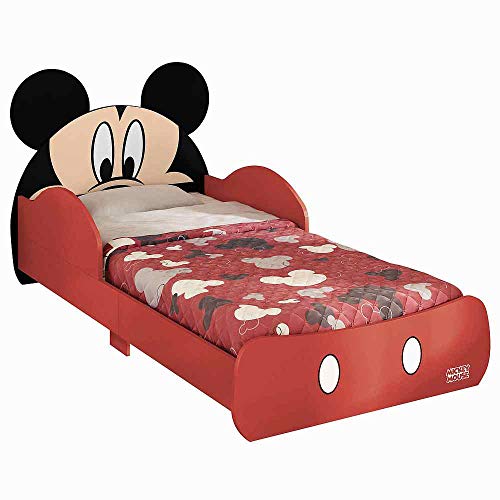Mini Cama Mickey Disney Pura Magia Vermelho