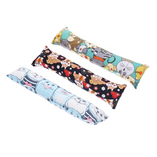 CHICAMPERA 3個 猫薄荷抱枕おもちゃ 室内用子猫噛むおもちゃ 猫歯ぐきケア 抗変形 軽量通気素材 キャットニップ入り ペット用品