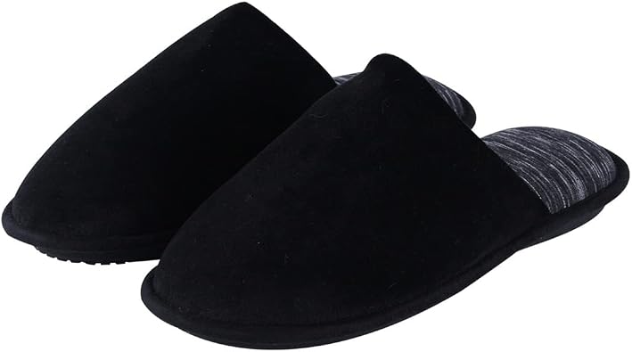 Home Slipper Mens House Slippers Non Slip Warm Memory Foam Bedroom Shoes Plush Lined Slip On Cozy Slippers