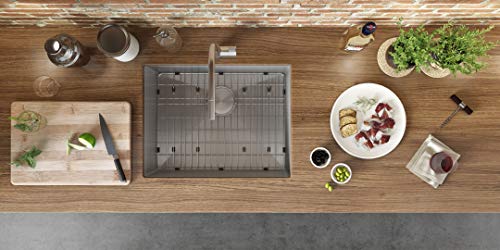 Image of Ruvati 27-inch Rounded Corner Undermount Kitchen Sinks Single Bowl - Durable 16 Gauge Stainless Steel Kitchen Sink with Brushed Finish hides scratches, Easy-to-Clean Undermount Sink - RVH7127