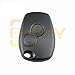 Waymeduo Carcasa de Llave Remota para RENAULT Megan Modus Clio Caso de 2 Botones Reemplazo